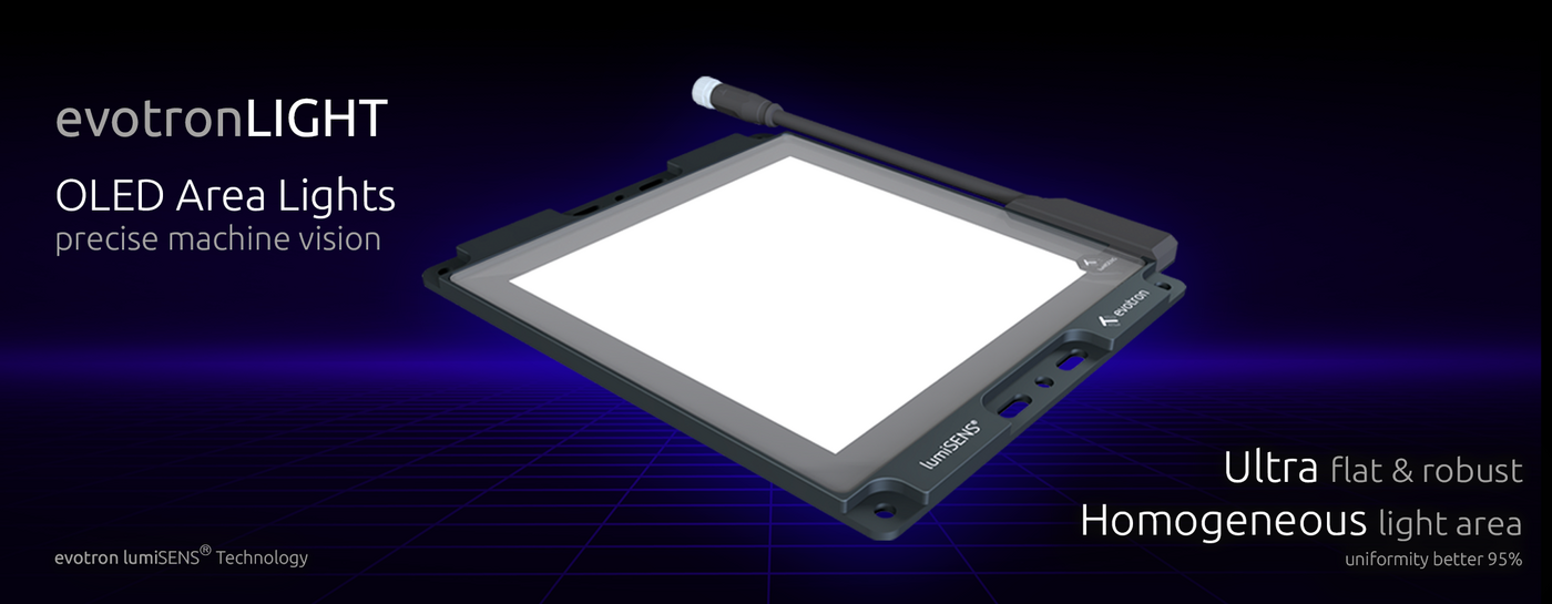OLED-Flächenlicht für die Industrielle Bildverarbeitung, Machine Vision