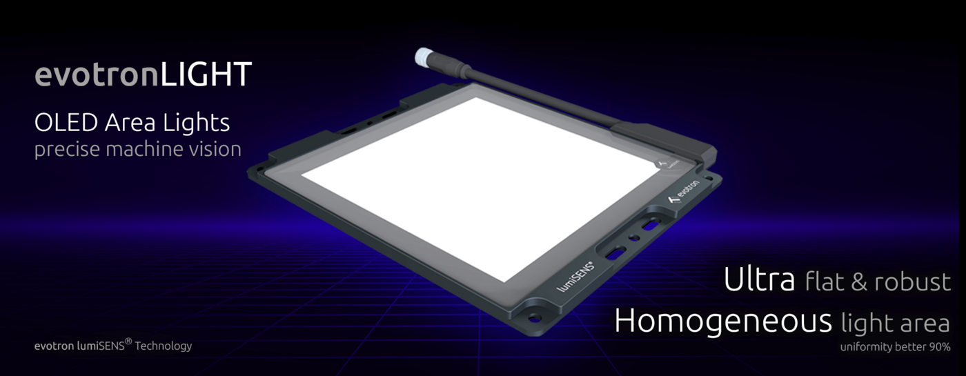 OLED area lighting for industrial image processing