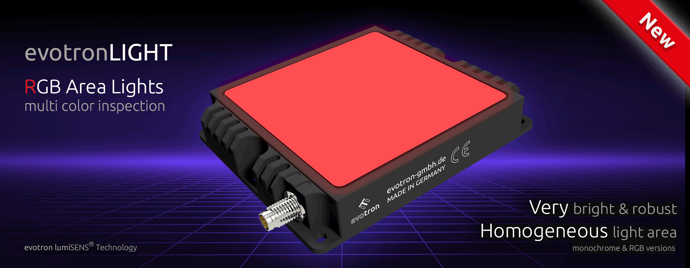 RGB Multicolor Flächenbeleuchtung für die Industrielle Bildverarbeitung - Machine Vision -